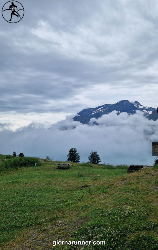 Giro del lago del Moncenisio nuvole