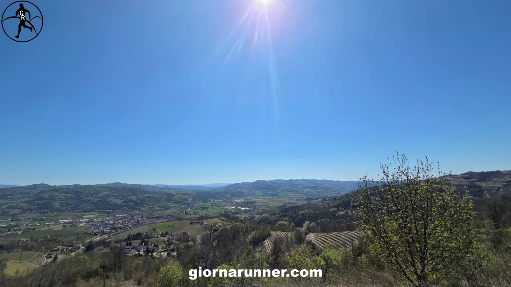 panorama da Panchina Gigante di Bistagno bis